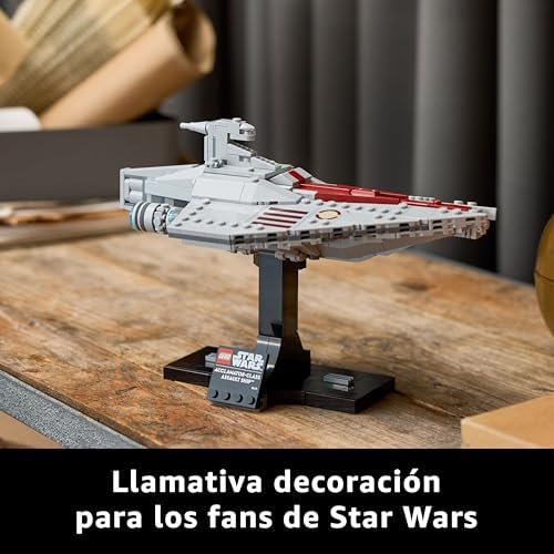 LEGO Star Wars 75404 Acclamator Class Assault Ship - Presente para os pais fãs de Attack of the Clones - Adult Starship Build Model - Home Decor