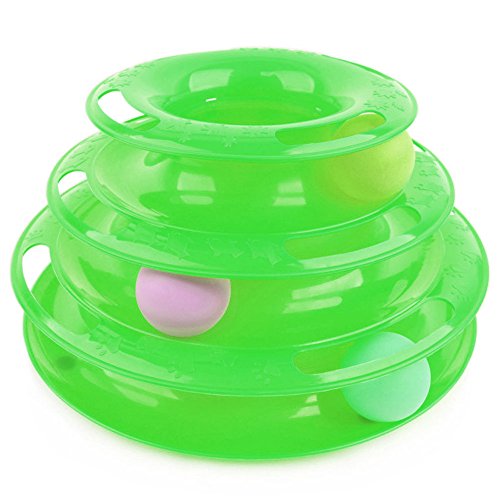 kitten assesories 3 Floors Interactive Chase Amusement Ball Game Kitten Crazy Cat Play Fun Toy kitten games