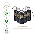 Golden Spoon Glass Water Bottles with Sleeves - 18 Oz Pack of 6 - Sturdy & Durable Construction - Stainless Steel Caps with Carrying Loop - Ideal for Beverages, Juice & Water, Lead and BPA Free