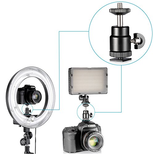 Neewer 14 inches Undimmable Fluorescent Ring Light Kit 400W 5500K Ring Light, 75 inches Light