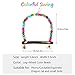 Bird Swing, Multi-Color 5.5 x 5.6 Inch Wooden Bird Swings Budgie Swing Toys Hammock for Parakeets Budgie Bird
