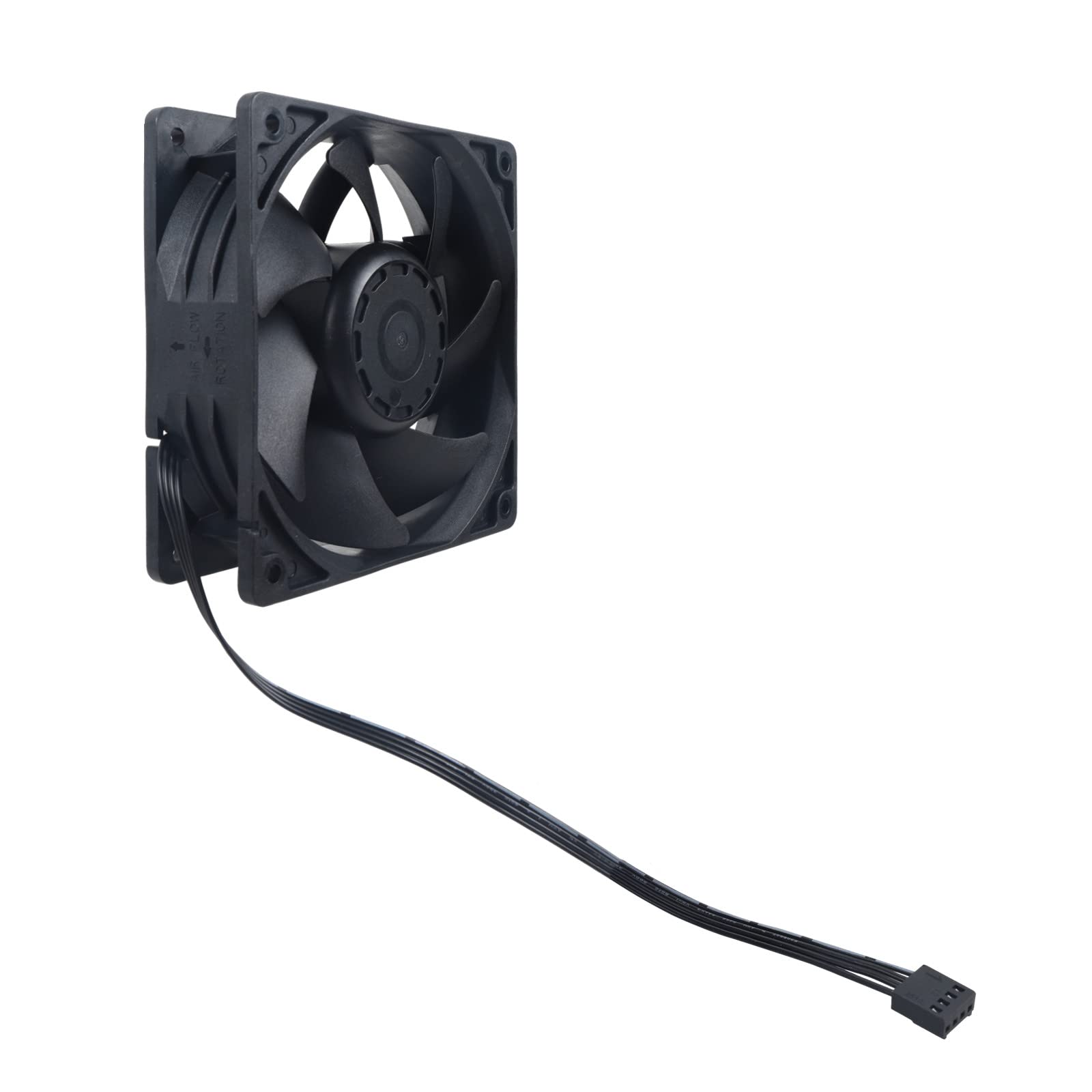VTRETU Mining Cooling Fan,Advanced Silent Fan for Computers and Servers 5000 RPM,110V~240V,4 pin,DC(120 * 120 * 25mm)