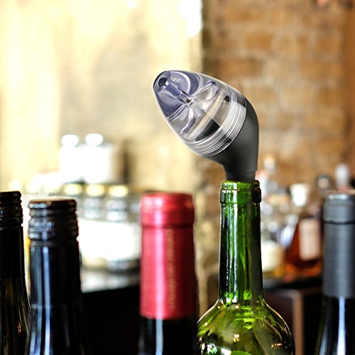 image for INNOKA Wine On-Bottle Aerator Pourer, Aerating Wine Decanter Spout, Bl