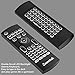 Zoomtak  2.4G Wireless Mini Keyboard Multifunctional Backlit with Infrared Remote Learning for Android Tv Box, IPTV,HTPC, PS3, Xbox 360, Windows, MAC, Linux OS