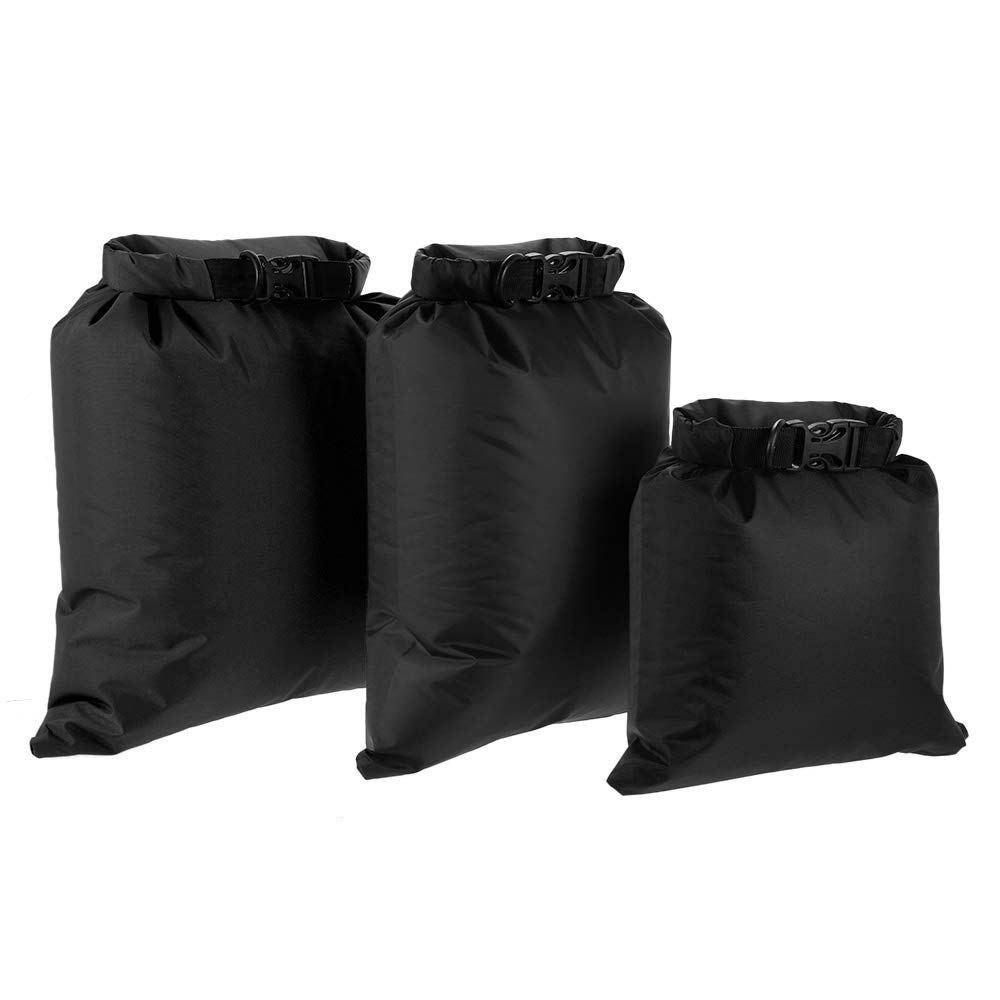Lixa-da Pack of 3 Ultralight Waterproof Bags, 3L + 5L + 8L, Outdoor Dry Bags for Camping/Hiking/Travelling