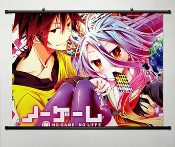 Home Decor Japanese Anime No Game No Life Sora Shiro sexy Cosplay 24.5x17.7 Inches -042