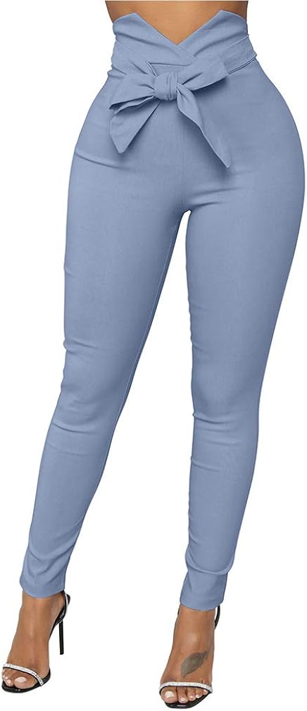 high waisted pencil trousers