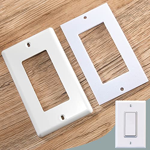 100 Pieces Wall Plate Insulation Gasket White Outlet Insulation Gasket