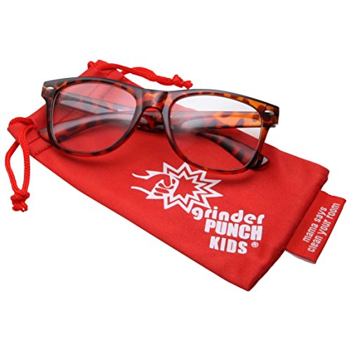 Kids Nerd Glasses Clear Lens Geek Fake for Costume Children's (Age 3-10) Tortoise