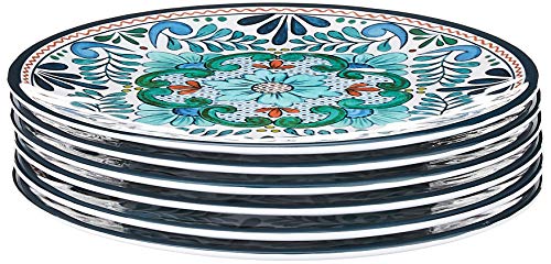 Certified-International-Talavera-9-SaladDessert-Plate-Set-of-6-Multicolor