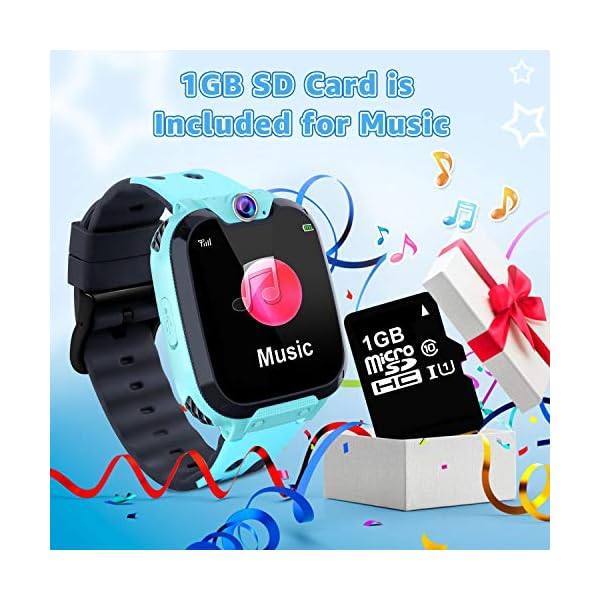 Kids Games Smartwatch MP3 Player Music Watch, Kids Watch with Touch Screen 2 Way Call, 16 Games, SOS, Alarm Clock…