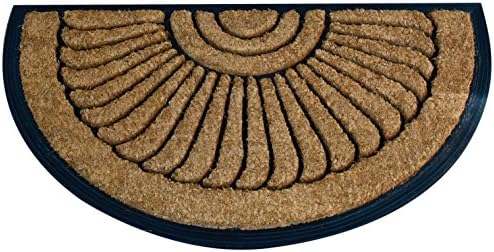No Trax Designs C04S2439CR Crescent Cocoa Door Mat, 24" x 39"