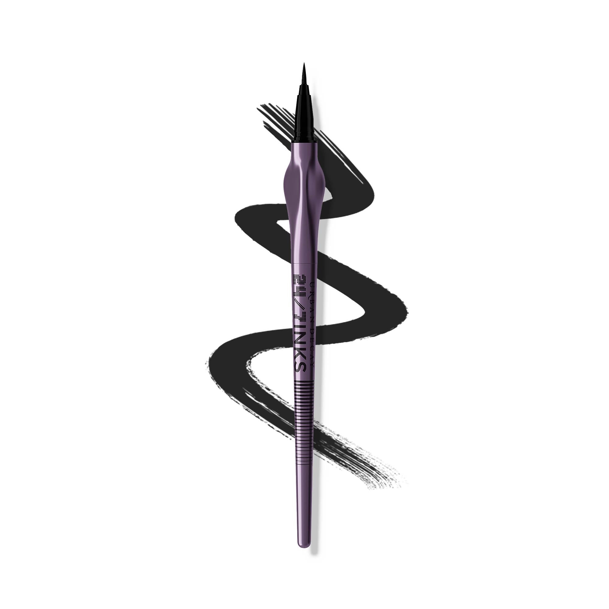 Urban Decay 24/7 Ink Eyeliner Pen, Water and Smudge Resistant, Long Lasting, Vegan, Brush tip, Shade: Zero (Matte Black, 1g