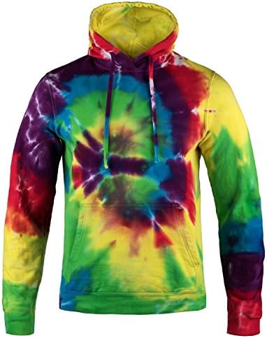 Magic River Tie Dyed Hoodies - Tie Dye Hooded Sweatshirt - 6 Adult Sizes - 4 Color Patterns