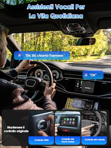 2-in-1 Wireless Adapter for CarPlay & Android Auto - Upgrade 2026, Wireless USB/Type-C Adapter, Fast and Stable Connection Without Delays, Compatible with iOS 10+ and Android 11+