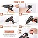 Hot Glue Gun, ABOX 60W Thermostat Hot Melt Glue Gun, Rapid Preheating with PTC Heating Technology,15 Pcs Premium Glue Sticks,Copper Nozzle and ON-Off Switch, DIY Arts &Crafts Projects, Quick Repairs