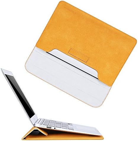 Macbook Sleeve Case 13 Inch with Stand, Cesbow Laptop Protective Bag Cover Carry Handbag for Macbook Pro 13" and Macbook Air 13", Compatible with 13" Laptop Notebook Ultrabook Chromebook(Brown)