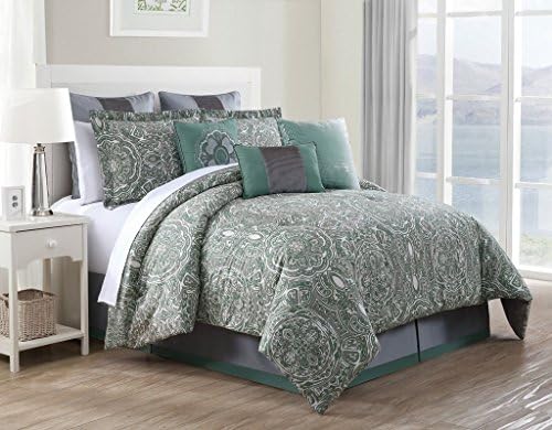 9 Piece Queen Clara 100% Cotton Comforter Set