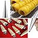 Aracoware Stainless Steel Dumpling Calzone Ravioli Empanada Turnover Pierogi Maker Mold,Pastry Dough Press (L-4.7) (Pastry Cream Horn Molds)