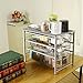 3S Under Cabinet Storage,Sliding Basket Organizer Drawer,Bathroom Kitchen Under Sink Organizer,Silver,3 Tier.