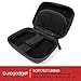 Black Hard EVA Shell Case with Carabiner Clip & Twin Zips for the SoundMoovz Musical Bandz - by DURAGADGET