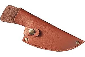 6 Inch Leather Sheath, Pu Knife Edge Guards for Cleaver Blade Protector with Loop Belt Knives Covers Kitchen Supply Camping O