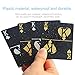 Vitality Life Gold Playing Cards, Waterproof Plastic Poker Cards, Best Cool Unique Black Personalized Playing Cards, PVC Magic Card Decks Deck of Cards