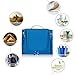 Hanging Toiletry Bag Travel Cosmetic Kit - Large Essentials Organizer - Sturdy Hook Makeup bag - Heavy Duty Waterproof for Men and Womens (Blue)