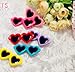 yagopet 20pcs/Pack New Dog Hair Clips Love Design Sunglasses Style Cute Dog Pet Hair Clips Mix Colors and Cute Bowknot Bows Pet Grooming Products Mix Colors Pet Hair Bows Topknot Alloy Clips