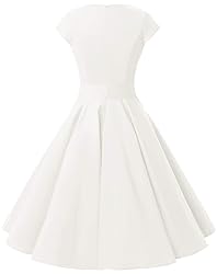 Dressystar Women's Vintage Boatneck Cap Sleeve