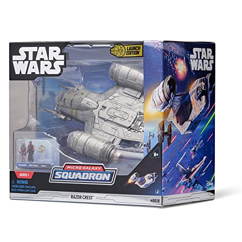 Star Wars Micro Galaxy Squadron - Razor Crest Con Figure Din Djarin, Kuiil E Jawa - Foto 1