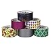 Duck Brand 282595 Printed Duct Tape, Neon Houndstooth, 1.88 Inches x 10 Yards, Single Roll
