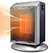 Space Heater, Bermunavy Indoor Personal Heater, Portable Electric Ceramic Heater with Over Heat Protection, Tip Over Protection, 2 Heat Settings, Quick Heat up for Office, Home, Desks, Tabletops