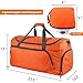 OXA Lightweight Foldable Travel Duffel Bag with Shoes Bag, Orange