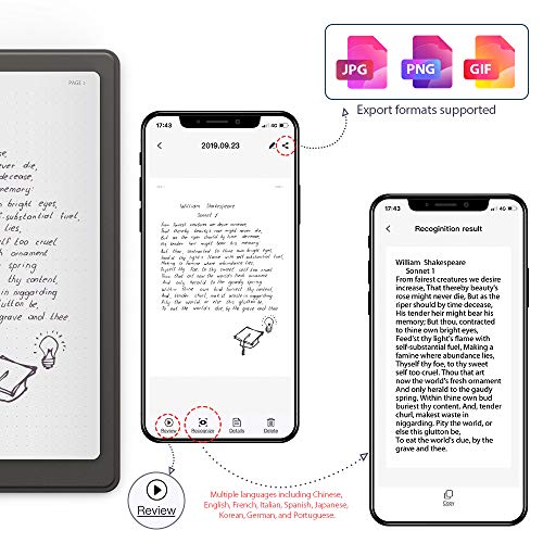 Paper Tablet XPPEN Note Plus NoteTaking Tablets, Smart Notepad