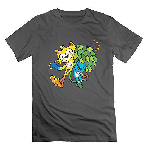 M07H Men's T Shirt The 2016Â Rio Olympic Games Vinicius And Tom DeepHeather Size XS