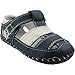 Orgrimmar Baby Boys Girls First Walkers Soft Sole Leather Baby Shoes (Size M, D White Blue)