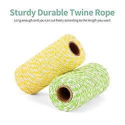 Twine String, 328 Feet Twine Rope, Twine Ribbon for