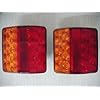 Amarine-made-a-Pair-LED-Tail-Trailer-Light-JET-SKI-Boat-Built-in-Number-Plate-Light