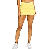 MEIVSO Women's Pleated Workout Tennis Skirts with Pockets Activewear Sports Skort Built-in Shorts