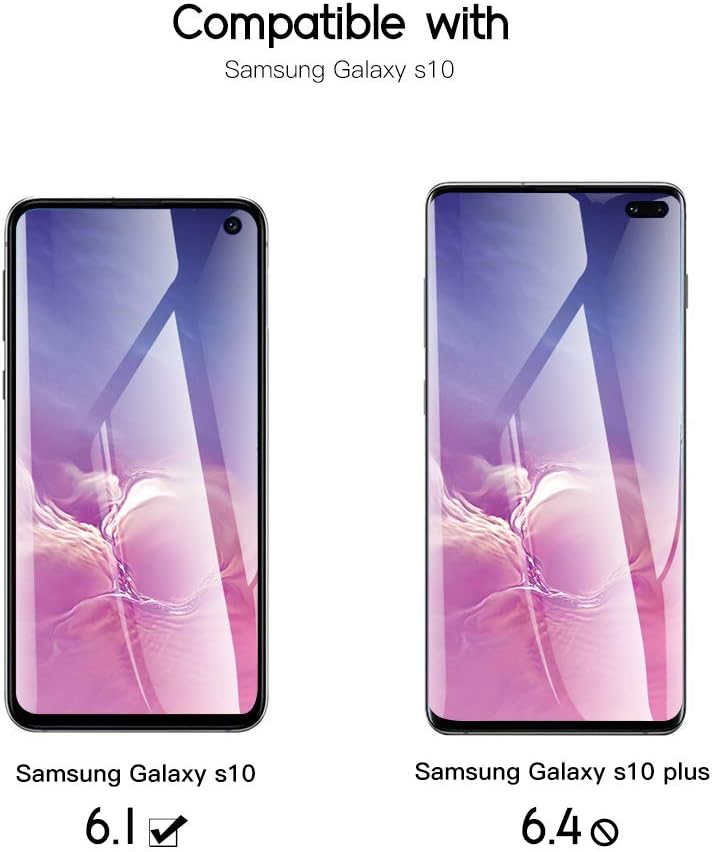 Samsung Galaxy S10 TPU Screen Protector,3 Pack TPU Screen Protector 2 Pack Tempered Glass Camera Lens,Compatible with Galaxy S10,Curved Coverage,Bubble Free,Anti-Scratch Flexible Clear TPU Film by SYF