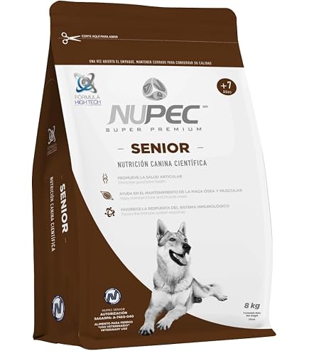 Amazon.com: Nupec Comida para Perros, Senior, Sabor a Carne, 15 kg