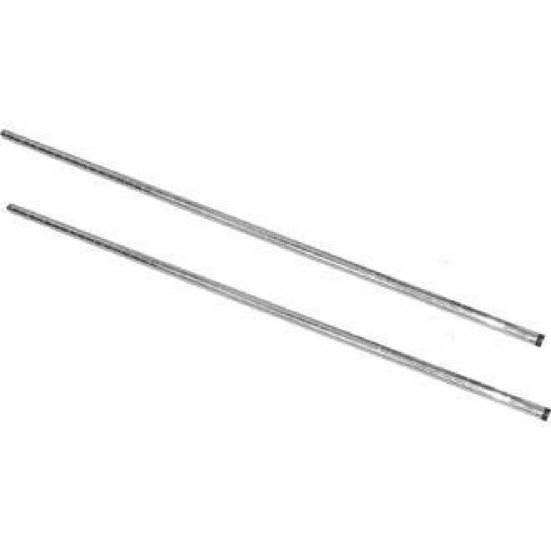Vogue Chrome Upright Posts 1270mm (2 pack) - Post to Create Your Own Shelving, Customized Shelf Post Unit, Easy Assembly U887