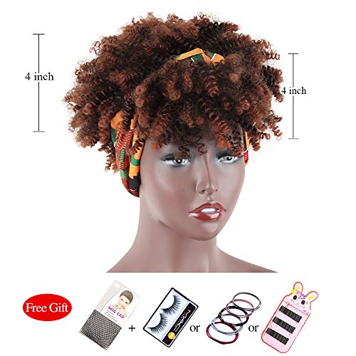 Aisaide-Short-Curly-Wigs-Afro-Kinky-Curly-Wigs-For-Black-Women-Brown-Curly-Headband-Wig-with-Bangs-Synthetic-Curly-Hair-Wigs-with-Head-Wrap-2-in-1-for-Women-Heat-Resistant-Curly-Full-Wig-With-Wig-Cap
