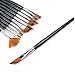 Dxhycc 12pcs Nylon Hair Paint Brush Set Artist Watercolor Acrylic Oil Painting Supplies