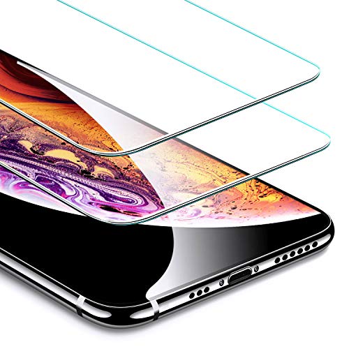 ESR [2-Pack] Screen Protector for iPhone Xs/iPhone X, iPhone iPhone Xs/iPhone X Tempered Glass Screen Protector [Force Resistant Up to 22 Pounds] Case Friendly for iPhone 5.8 inch(2017&2018 Release) (Best Iphone X Screen Protector)