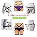 JELINDA Harness Black Belt Elastic Hollow Out Cupless Cage Bra
