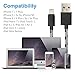 Travalo 3 Feet Nylon Braided Lightning Cable USB Charging Cord for iPhone iPad and iPod（5 Pack）