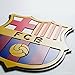 FC Barcelona soccer crest shield acrylic to hang on wall with stand same as on Messi Neymar Barcelona jersey