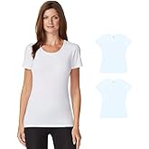 32 DEGREES Women 2 Pack Cool Scoop Neck Wicking Tee Shirt